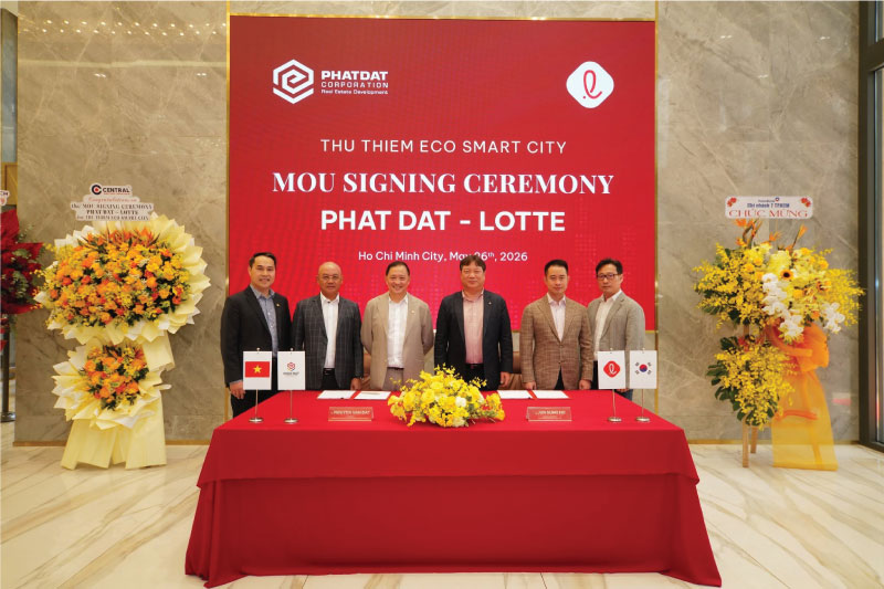 Lễ Ký Kết MoU Giữa Phát Đạt & Lotte Properties HCMC