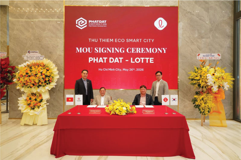 Lễ Ký Kết MoU Giữa Phát Đạt & Lotte Properties HCMC