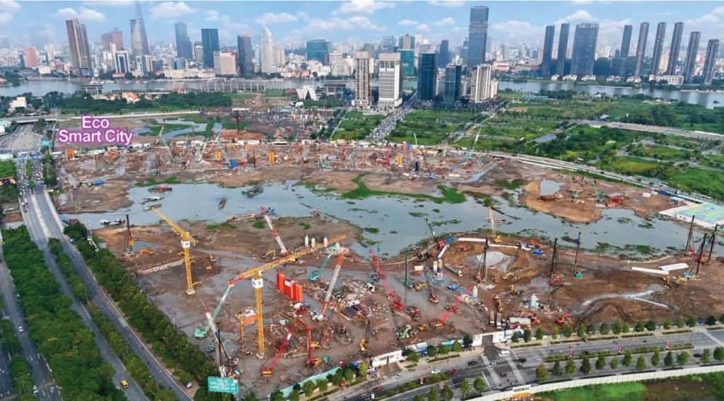 tiến độ dự án lotte eco smart city