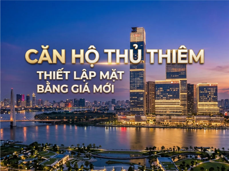 Căn hộ ở Thủ Thiêm lập mặt bằng giá mới