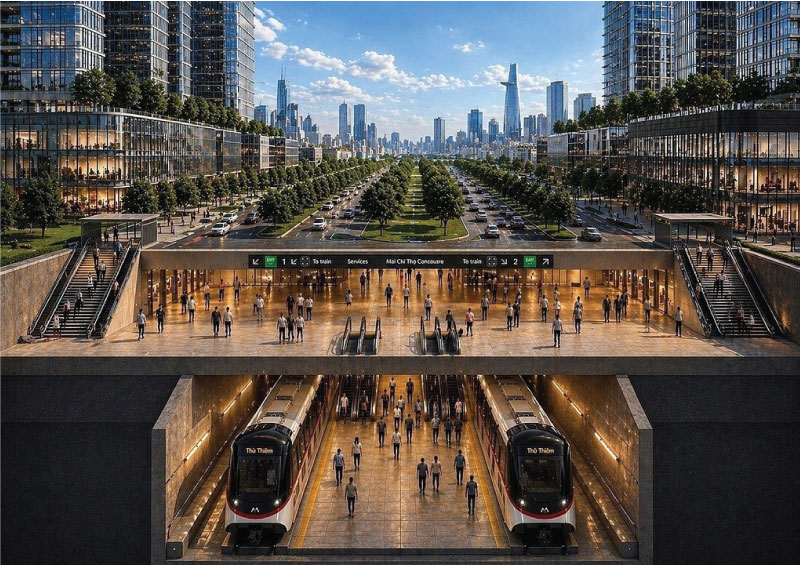 TOD Quanh Metro Số 2 Và Ga Thủ Thiêm Tác Động Trực Tiếp Đến Siêu Dự Án Lotte Eco Smart City Thủ Thiêm